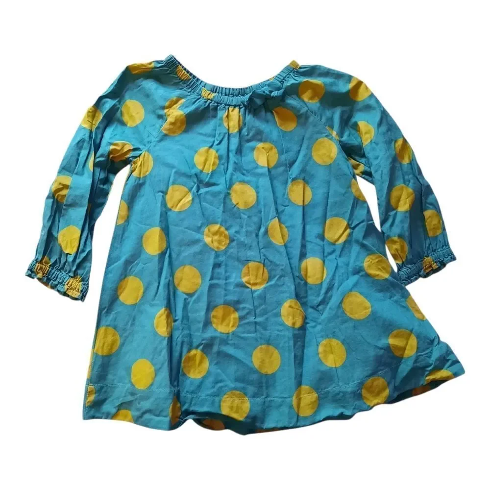 GAP Kids Green and Yellow Polka Dot Dress